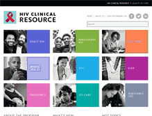 Tablet Screenshot of hivguidelines.org